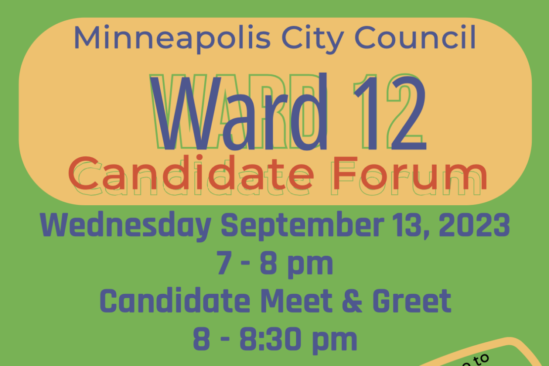 Go to Minneapolis City Council Ward 12 Candidate Forum